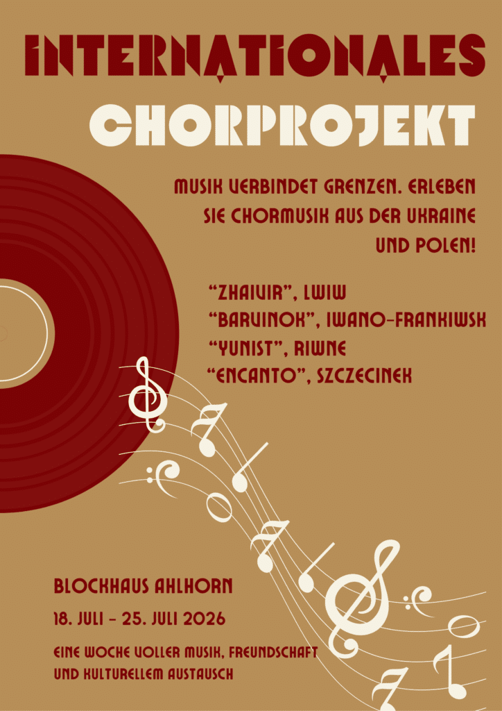 Affiche du Projet International de Chœur